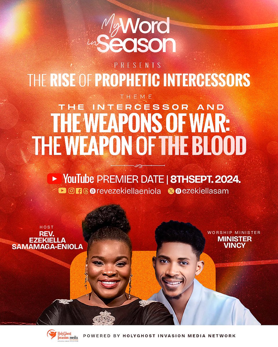 EzekiellaSam's tweet image. **NEW EPISODE ALERT**
THE RISE OF PROPHETIC INTERCESSORS:
THE INTERCESSOR AND THE WEAPONS OF WAR
New series coming soon on YouTube!!
The lord bless you mightily!! 

#rediggingthewells #MyWordinSeason
#kingdom #belfast #northernireland
#unitedkingdom