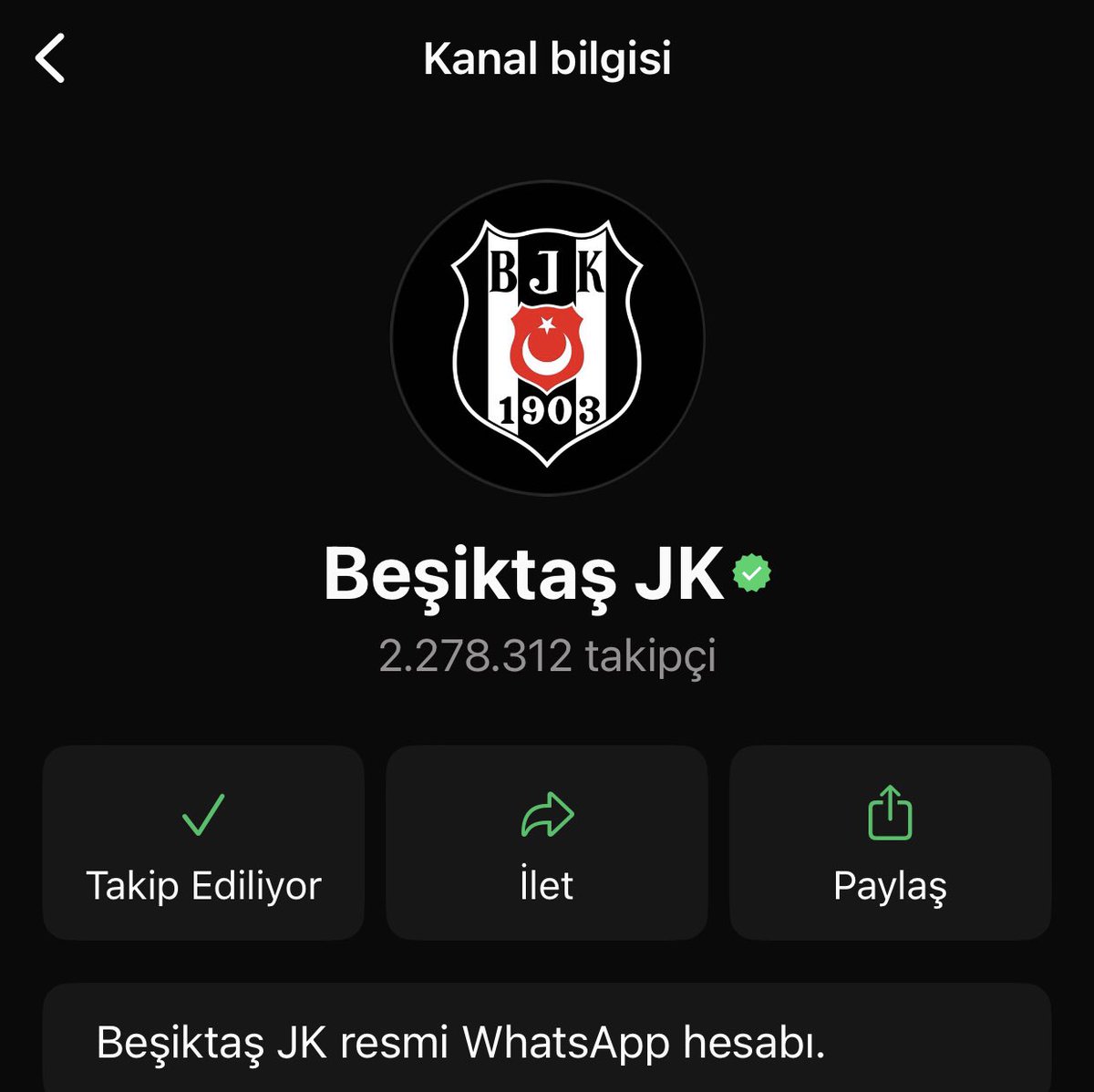 Gelirlerimizi arttırabilmek adına 
Beşiktaş JK resmî whatsapp hesabını takip edebilir miyiz ? En azından 3 milyon olsun 😊🦅🦅
<a href="/Besiktas/">Beşiktaş JK</a>