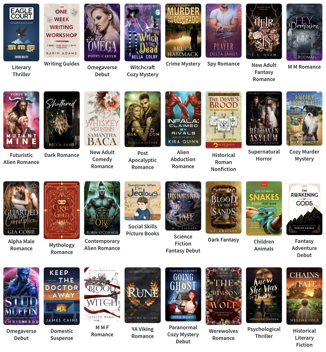 Please give a warm welcome to some of our newest authors who've put up complimentary copies of their ARCs on BookSirens. 📖🔖🖊️🥳

Join their review team before spots run out! 🏃‍♂️🏃‍♀️🏃

Link - booksirens.com/advanced-reade…