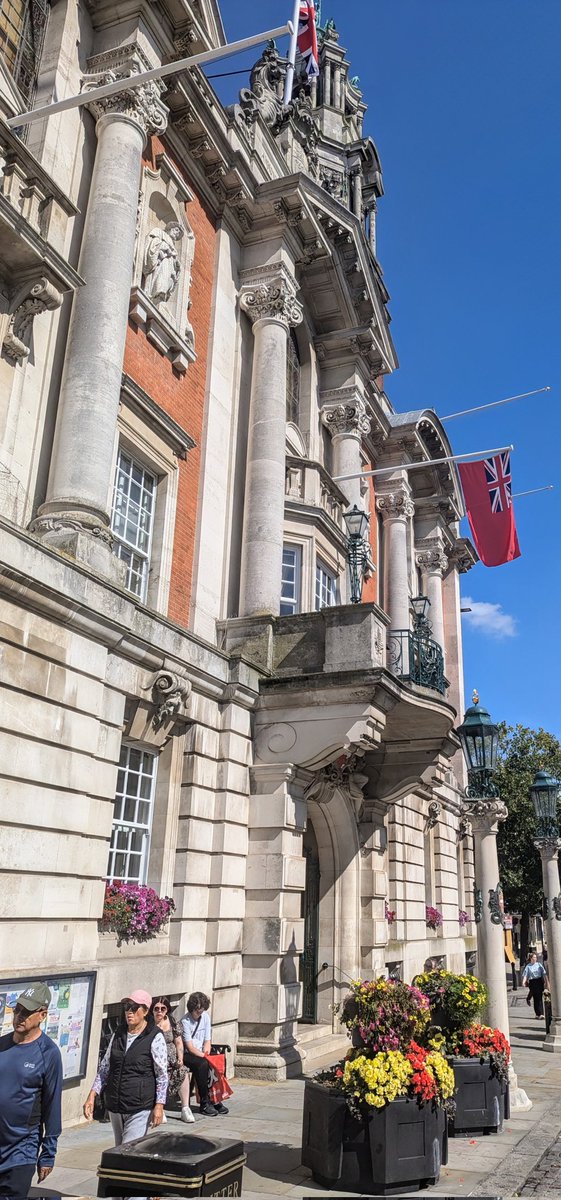 Great to see Colchester honour the Merchant Navy and raise the Red Ensign