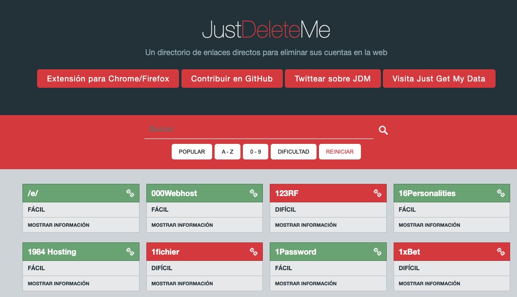 Una buena práctica de higiene digital y parte del proceso que hago con mi clientes es eliminar cuentas de plataformas y sitios que ya no utilizamos. Esta web, de la cual dejo el link en el primer comentario, te deja el link especifico para eliminar tu cuenta en cada una 👇