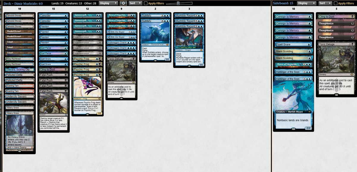 RCQ win and 10-4 for 10th place at <a href="/MindstageGG/">Mindstage</a> s Grand Prix Malmö Main event! List is very solid, in all the matches i lost i had some other decisions i could've made. Did work with the list, and think the deck is still very underplayed. About the tournament itself: 1/x