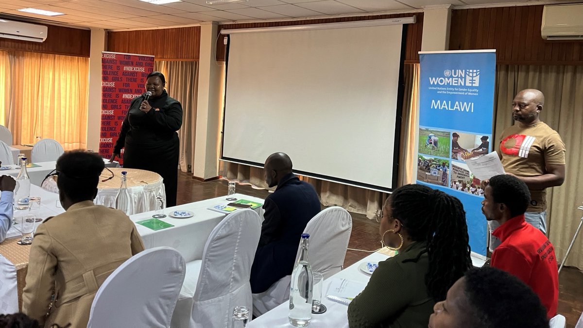unwomenmalawi's tweet photo. We've partnered with @UNFPAMalawi   to enhance GBV reporting in humanitarian settings, equip journalists with ethical skills, and foster impactful, high-standard coverage in 🇲🇼

#EndGBV #JournalismMatters #HumanitarianReporting https://t.co/SNCelXsYkk