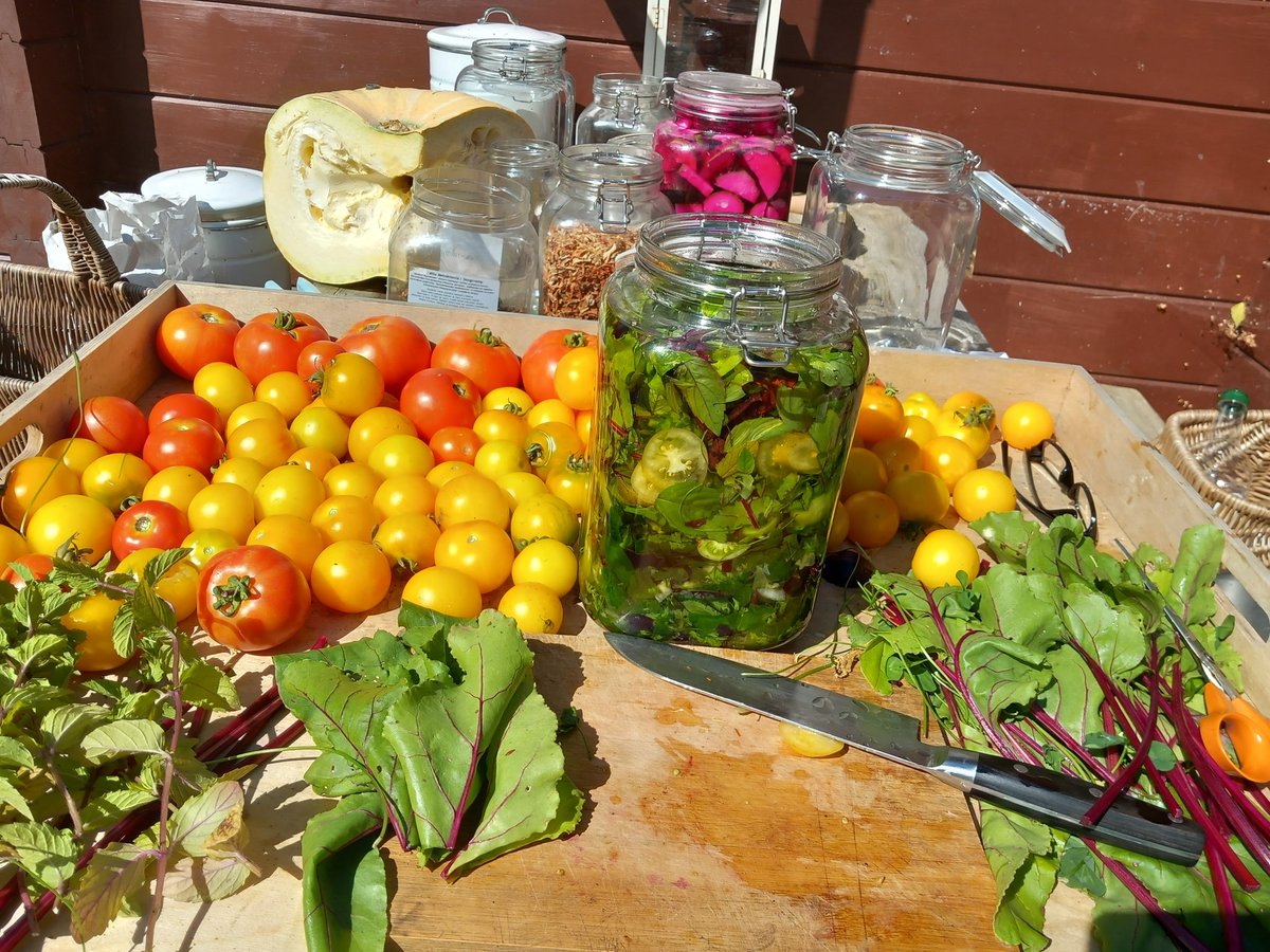 Preserving food without electricity is not hard, but we have largely forgotten those skills with freezers and fridges in every house.
Drying, curing, fermenting and pickling are age-old techniques that don't requite any technology.