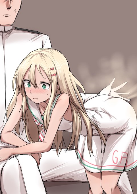 お題のお尻ぺんぺんで分からされてる途中でおならしてしまい涙目顔真っ赤になるグレカーレちゃんです。 