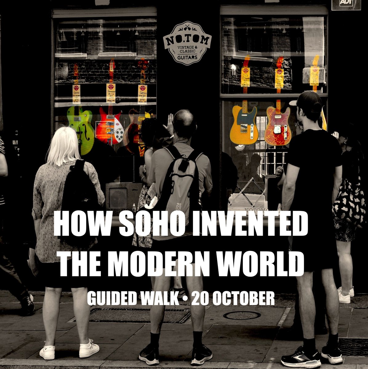 A #GuidedWalk around #Soho covering music, healthcare, science, politics and more! 
tally.so/r/w4LEvO
#soholondon #londonsoho #londonhistory #historyofmusic #walkingtours #sohowows #londonmusichistory