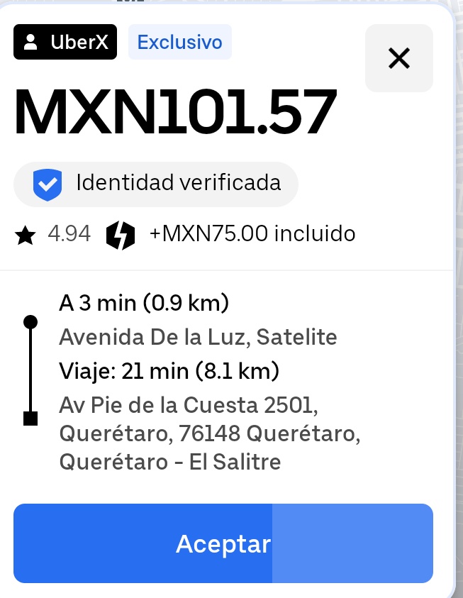 Ya deja de robar a los socios conductores <a href="/Uber_MEX/">Uber Mexico</a> <a href="/Uber_Support/">Uber Support</a> no me digan que estos 8kms en tarifa normal valen $26