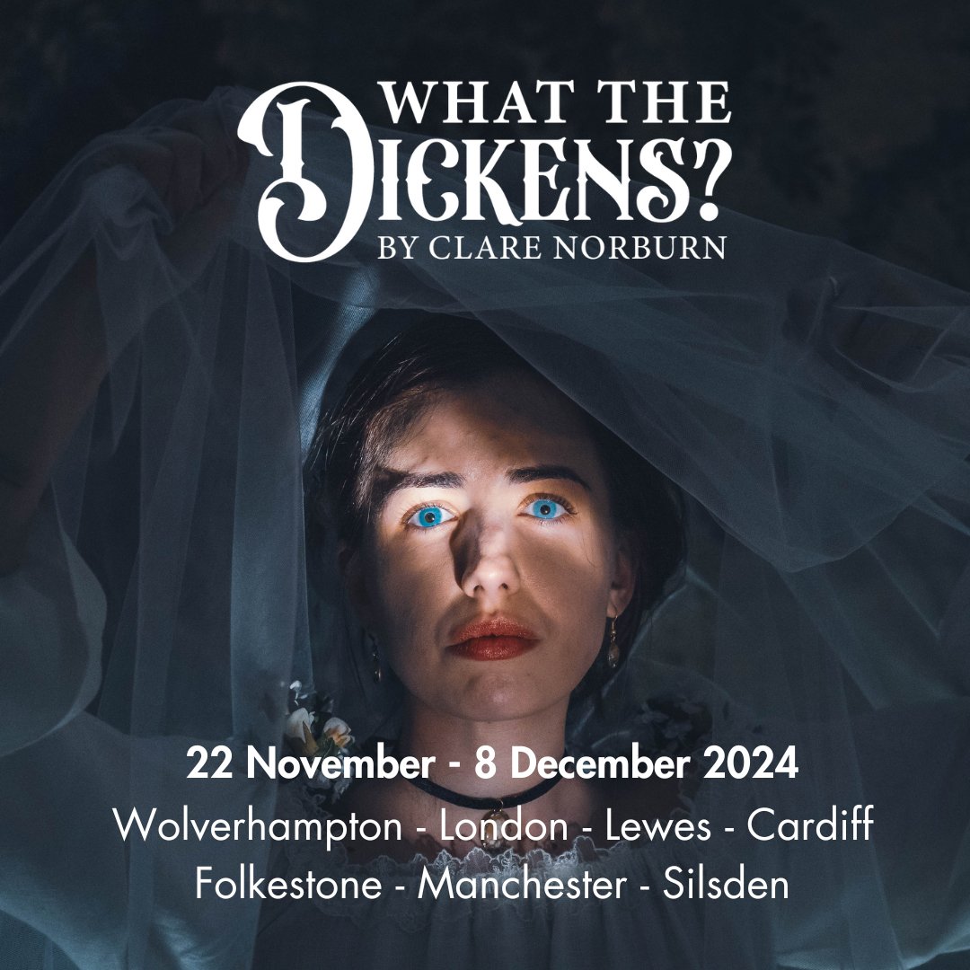 WHAT THE DICKENS?
Charles Dickens is haunted by the women he mistreated with Victorian songs &amp; street music,  carols &amp; folk music performed by a multi-talented cast who sing, dance &amp; play instruments, sometimes all at the same time!

Book thetelling.co.uk/diary

📷 Sisi Burn