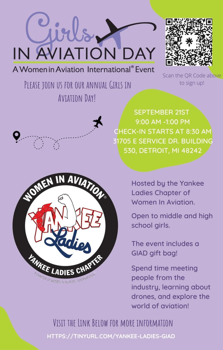 <a href="/JourneywithJD/">Jacobsen|Daniels</a> congratulates Karen King, J|D's Graphic Designer Consultant, on her appointment as a board member for the Yankee Ladies <a href="/WomenInAviation/">Women in Aviation International</a>, SE Michigan chapter. The chapter is hosting their annual 'Girls in Aviation Day' on 9/21/24!
Register: tinyurl.com/yankee-ladies-…