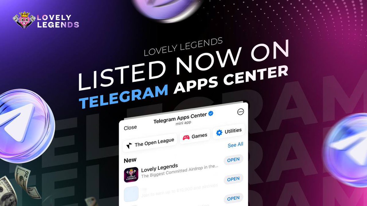 LFLabsToken's tweet photo. Exciting news, Lovely Legends Users! 🔥

We're now officially listed on the Telegram Apps Center.

#LovelyLegends $LOVELY #LFLabs https://t.co/CTsVC7w0nv