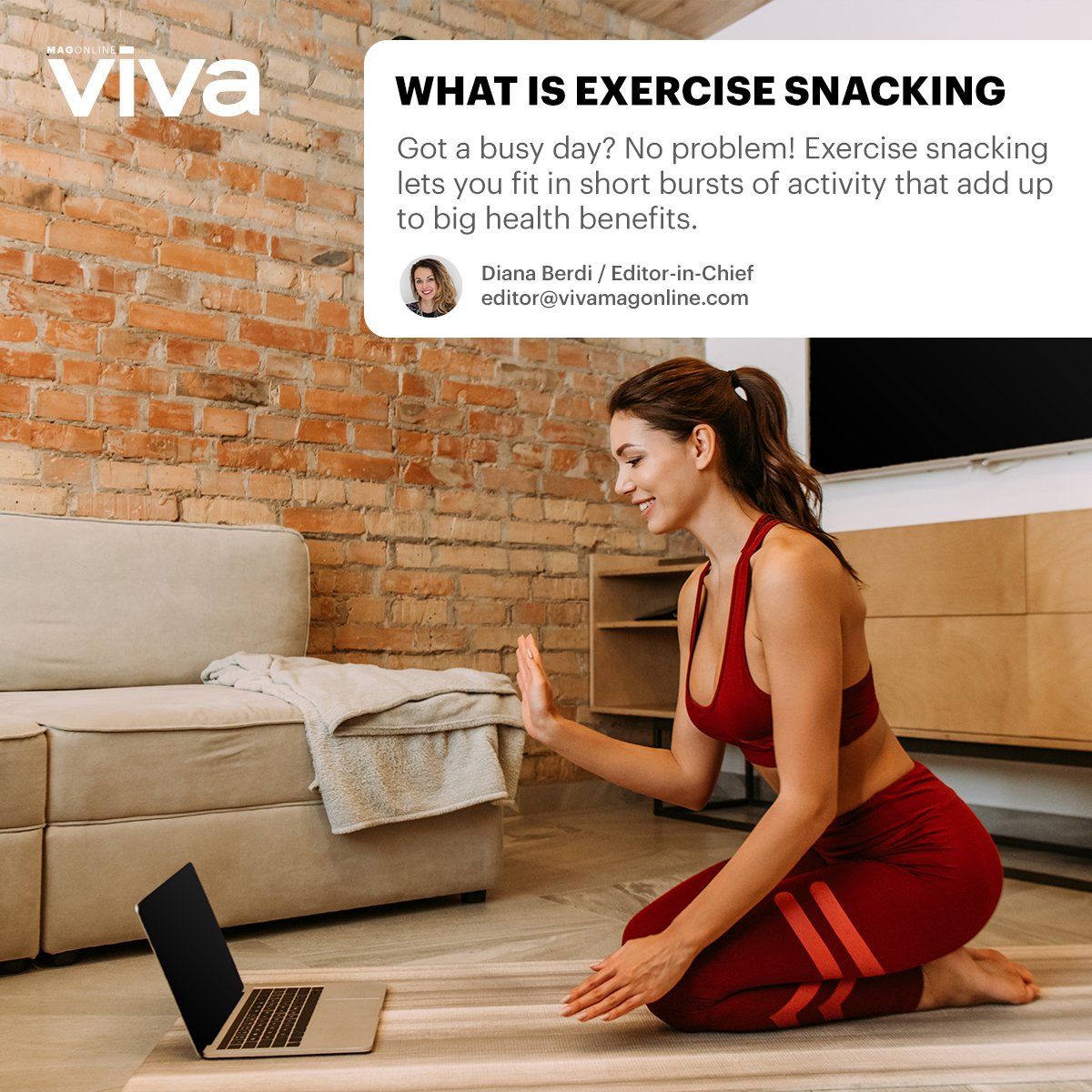vivamag's tweet image. Stay active with exercise snacking! Short bursts of movement throughout the day can improve your fitness and health. #ExerciseSnacking