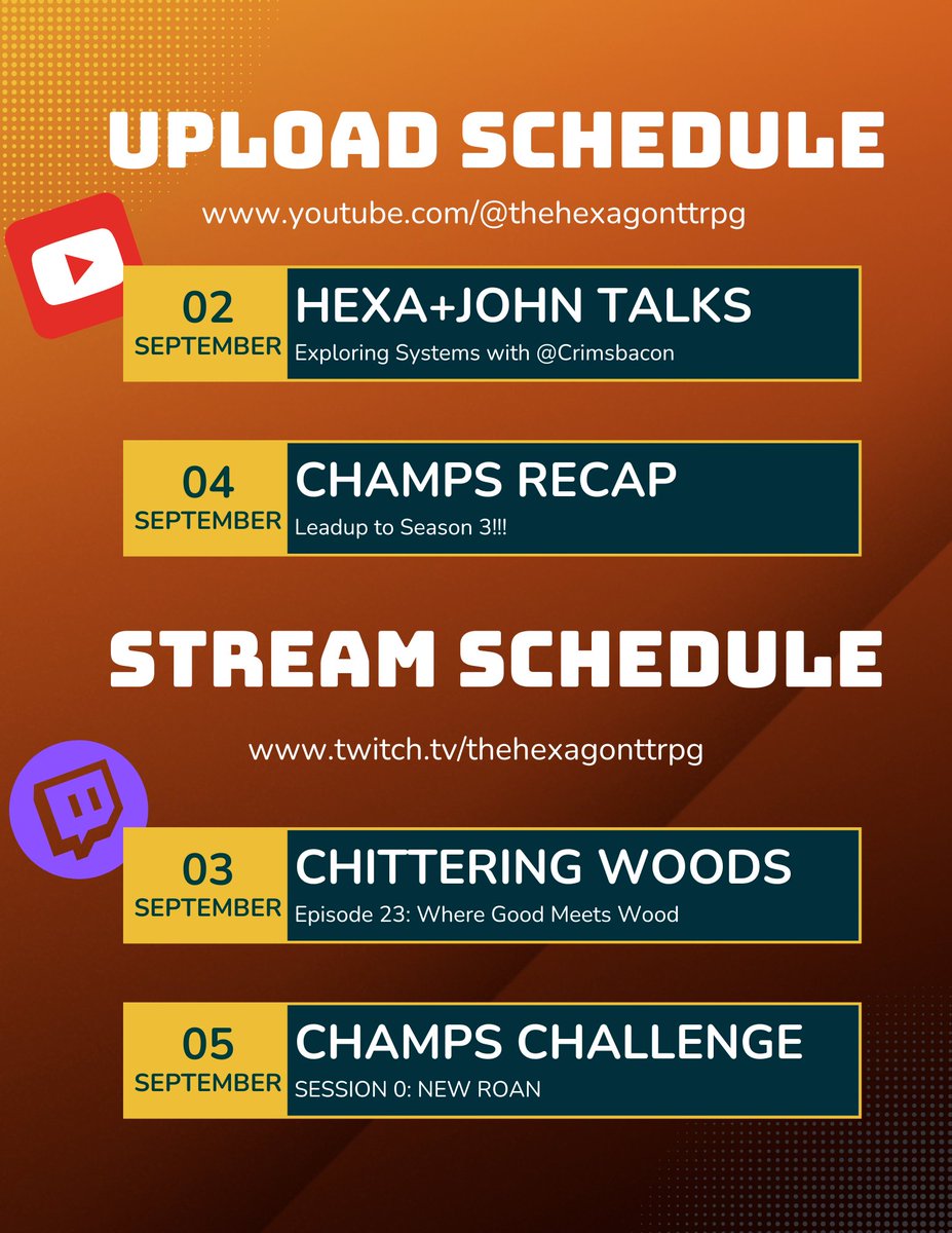 The Hexagon TuesThursRPG 🧡💛 tweet media