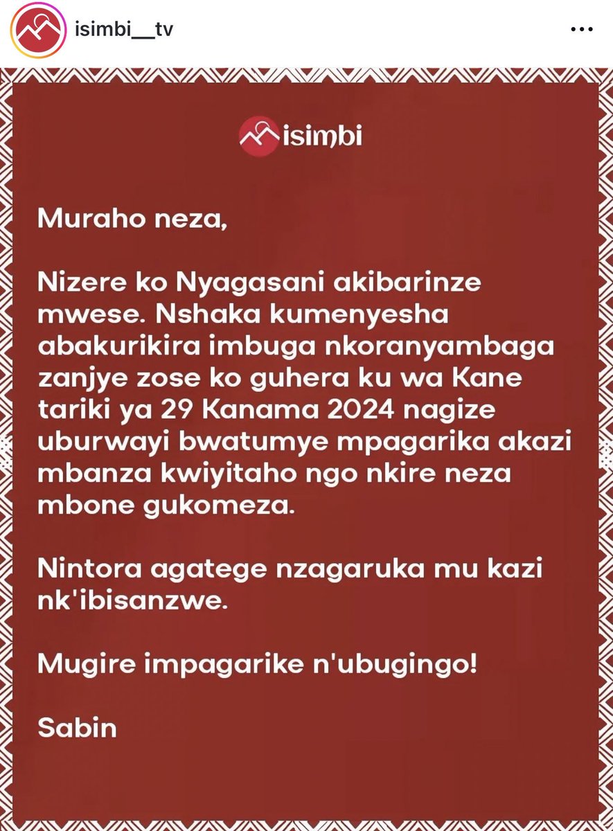 Sabin ari mu bantu bagiye bashinzwa gutanya imiryango kubera ibiganiro aha bamwe mu bantu bubatse, ikindi kandi ashinzwa kuba ari mu bantu barya inkunga z’abantu bitwaje gufasha 

Hari abantu benshi bavuga ko yagiye abahemukira nubwo umubona yitonda ariko ntago ari shyashya.

Iyi