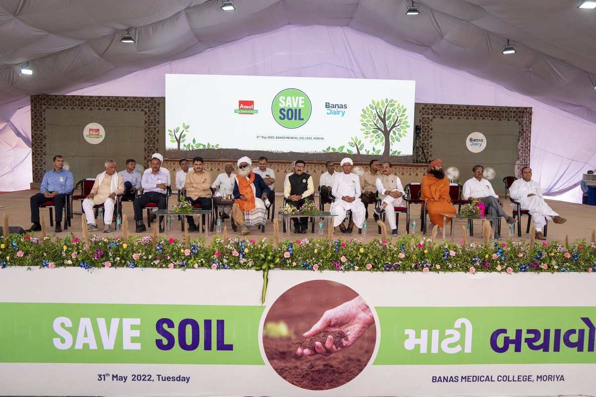 SoilShahnaz's tweet image. &quot;Agriculture is the basis of our civilization.&quot; - @SadhguruJV. Today’s FPO launch reinforces this truth. #BanasSaveSoil