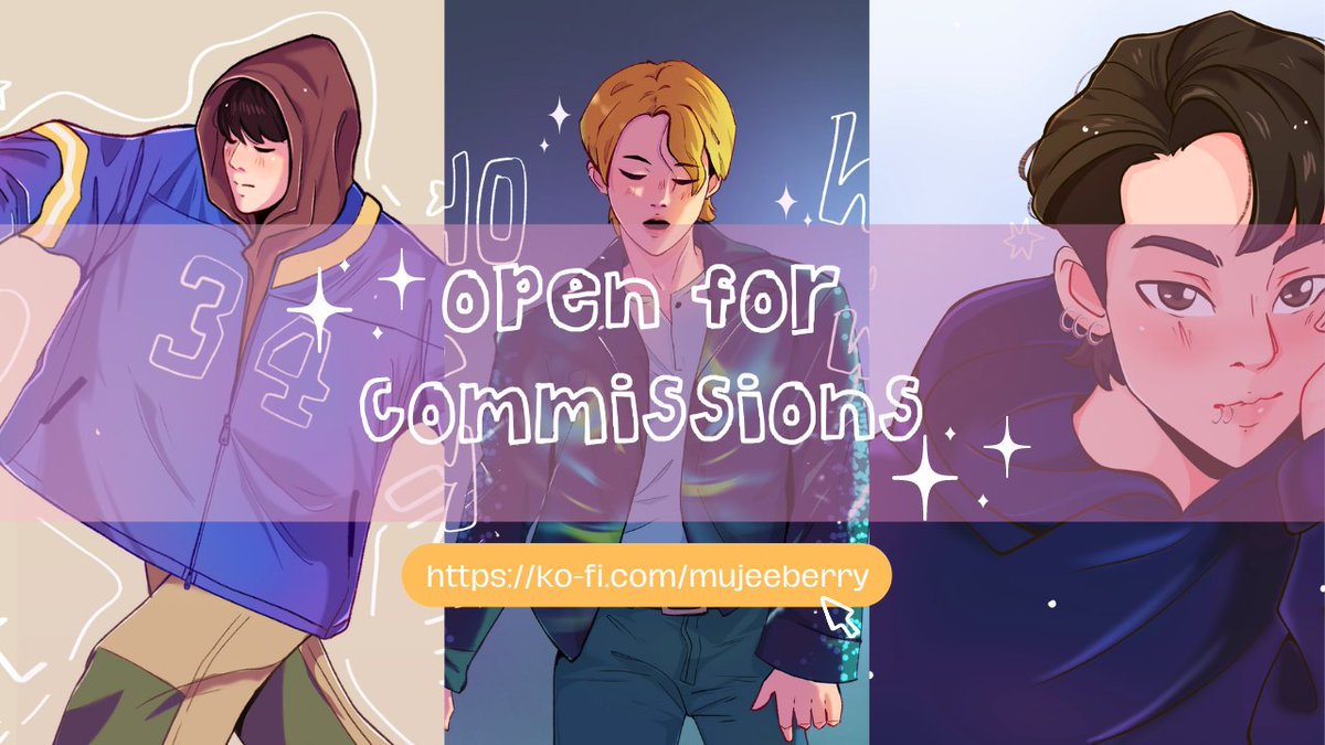 mujeeberry's tweet photo. New commission slots available for this month! ♡
(new art style!!◝(ᵔᵕᵔ)◜)

for:
◇ social or gaming profile icon
◇ customize gift
◇ personal prints
◇ merch (stickers, charms, prints (commercial use)
◇ OC

all info here:
https://t.co/hABiQBWCik

#KofiSharetember https://t.co/zFLqfm1Twf