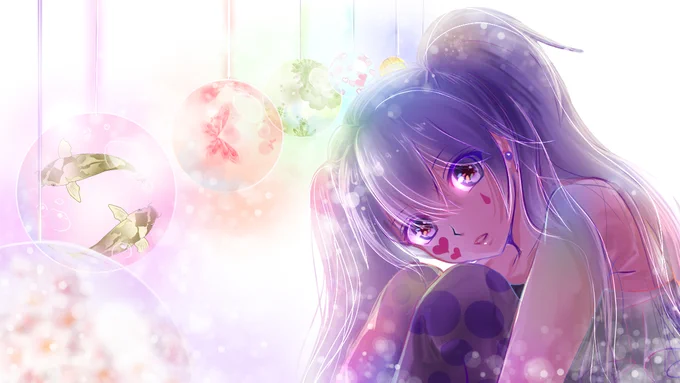 こちらの曲にミク&リン作品を4枚使って頂きました!ありがとうございます綺麗な曲です 