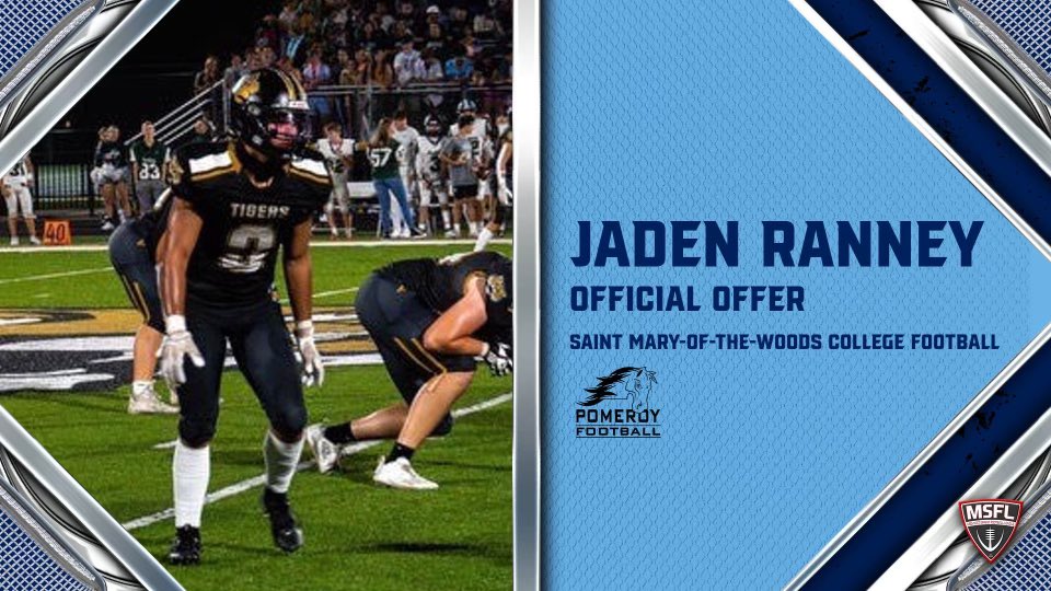 Jaden Ranney (@jadenranney56) on Twitter photo Excited and blessed to announce my second offer from Saint Mary-Of-The-Woods College!! <a href="/CoachJeffSmock/">Jeff Smock</a> <a href="/coachpowell91/">🏈Blaine Powell🏈</a> @trey_powell1 <a href="/CoachYoder1/">Josh Yoder</a> <a href="/c_fouts/">Craig Fouts</a> <a href="/LTStrength/">Lebanon Strength and Conditioning</a> <a href="/stambaugh2127/">Jim</a> Excited and blessed to announce my second offer from Saint Mary-Of-The-Woods College!! <a href="/CoachJeffSmock/">Jeff Smock</a> <a href="/coachpowell91/">🏈Blaine Powell🏈</a> @trey_powell1 <a href="/CoachYoder1/">Josh Yoder</a> <a href="/c_fouts/">Craig Fouts</a> <a href="/LTStrength/">Lebanon Strength and Conditioning</a> <a href="/stambaugh2127/">Jim</a>