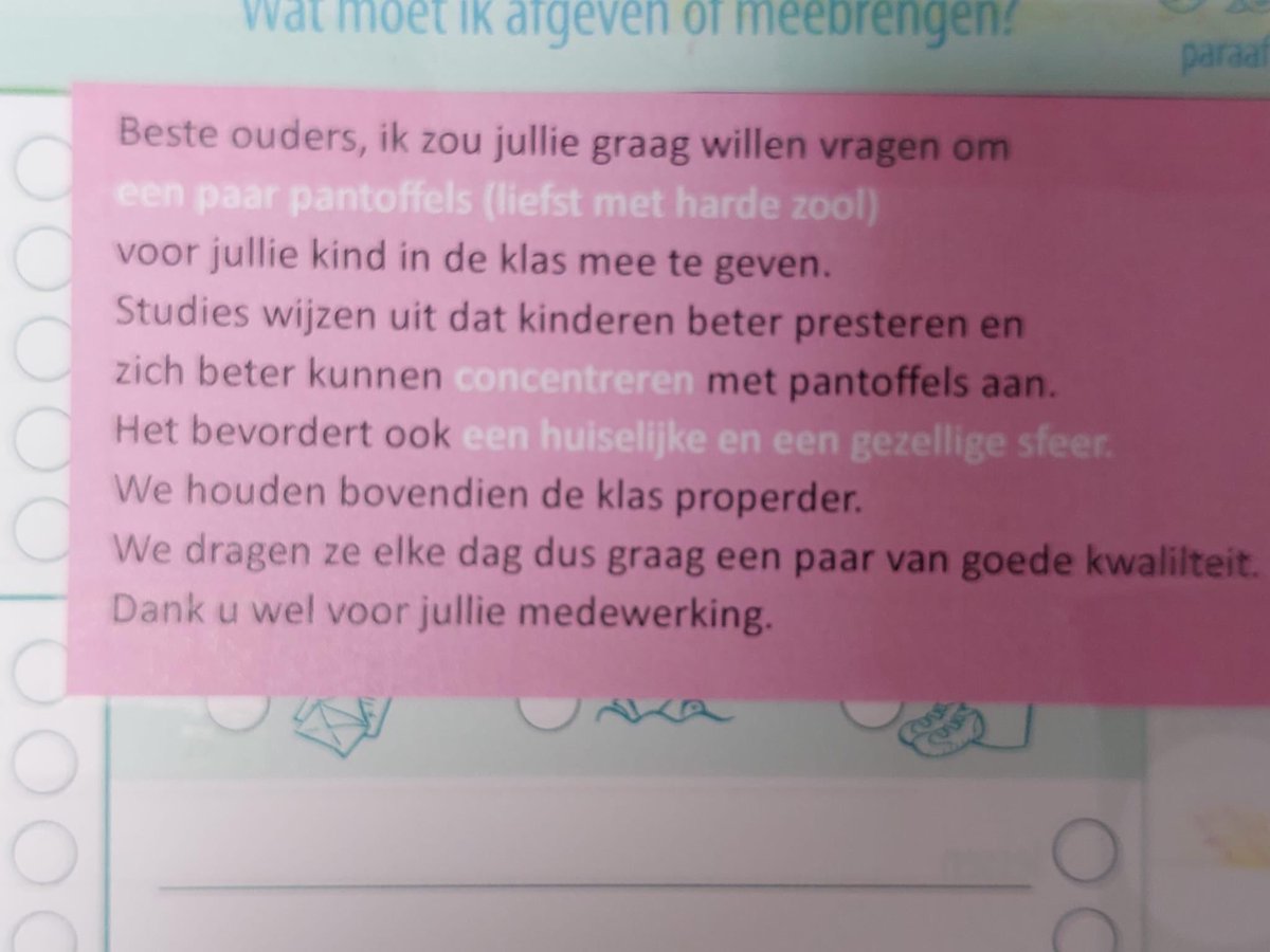 We moeten echt ophouden met dit soort fratsen. Pantoffels zorgen voor leren. Wie verzint dit soort onzin? Bouw dan nesten, een wietplantage, doceer yoga, of een tovercursus, I don’t care. Maar blijf weg uit onderwijs. Het gaat om onze kinderen. En hun hersenen.