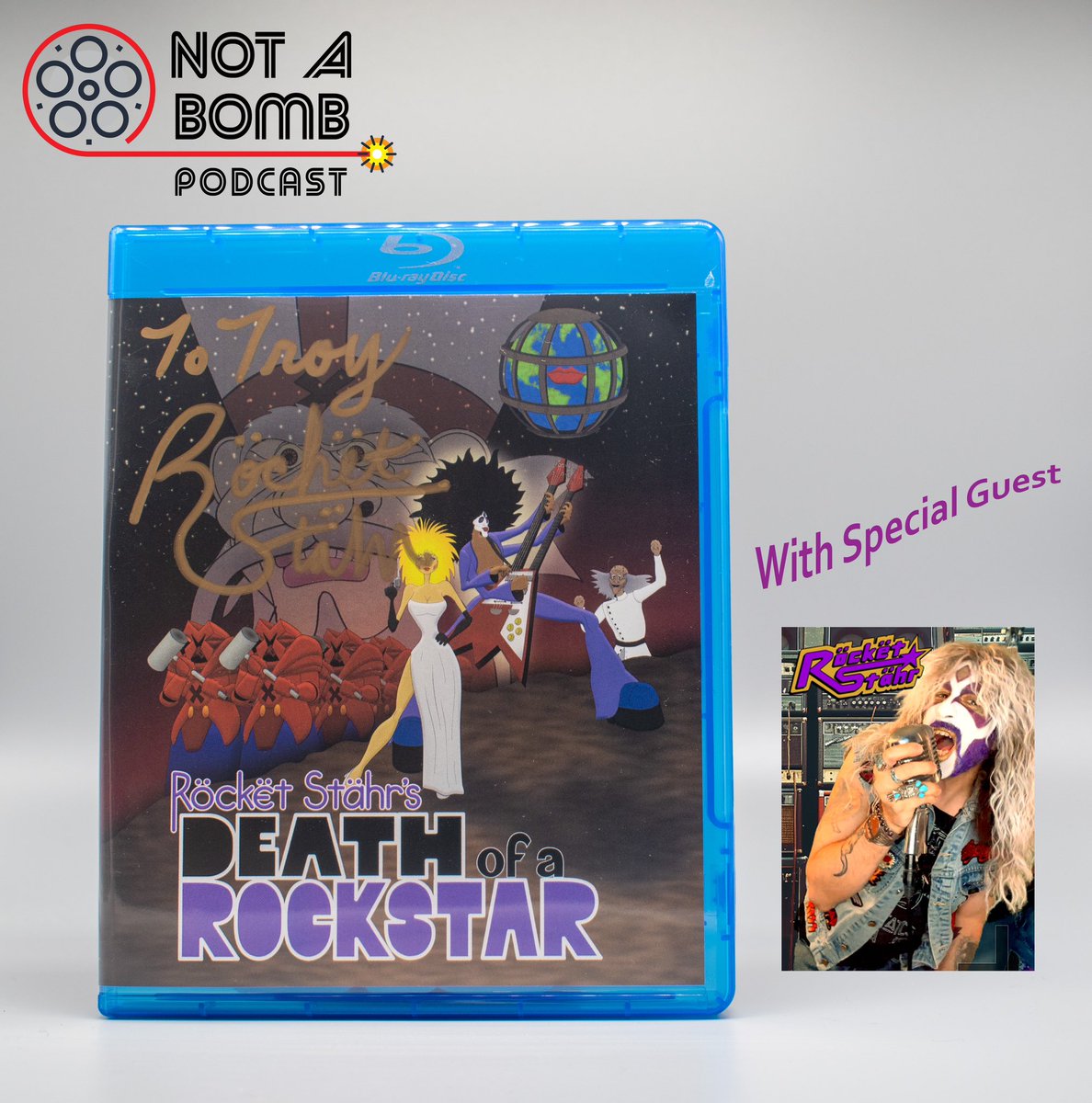 Not A Bomb Podcast (@notabombpod) on Twitter photo Bonus episode! Listen to our conversation with writer, director, editor, animator, and composer <a href="/RocketStahr/">Rocket Stahr</a>! We discuss his 13 year passion project, Death of a Rockstar! Bonus episode! Listen to our conversation with writer, director, editor, animator, and composer <a href="/RocketStahr/">Rocket Stahr</a>! We discuss his 13 year passion project, Death of a Rockstar!
