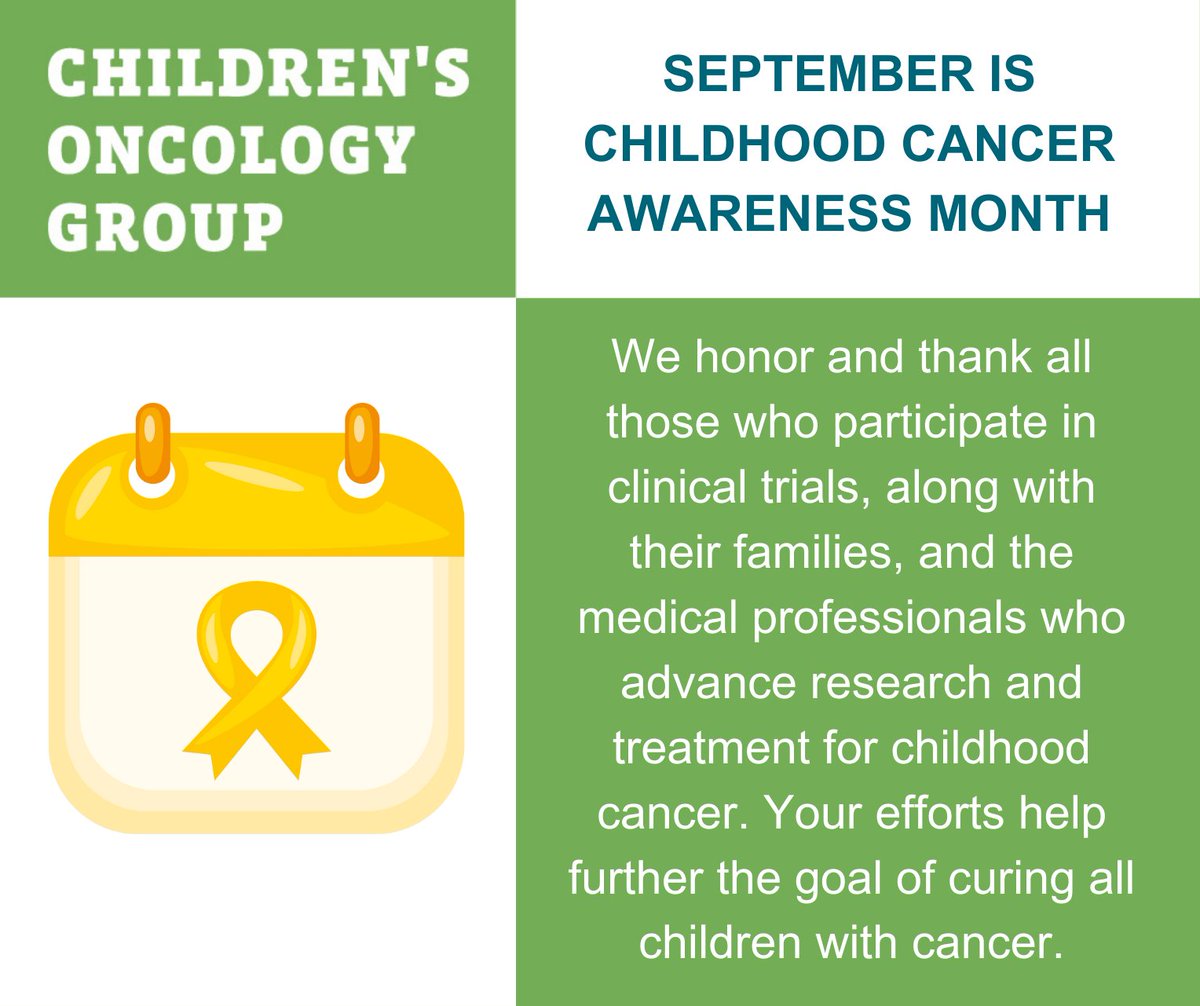 #ChildhoodCancerAwarenessMonth #clinicaltrials