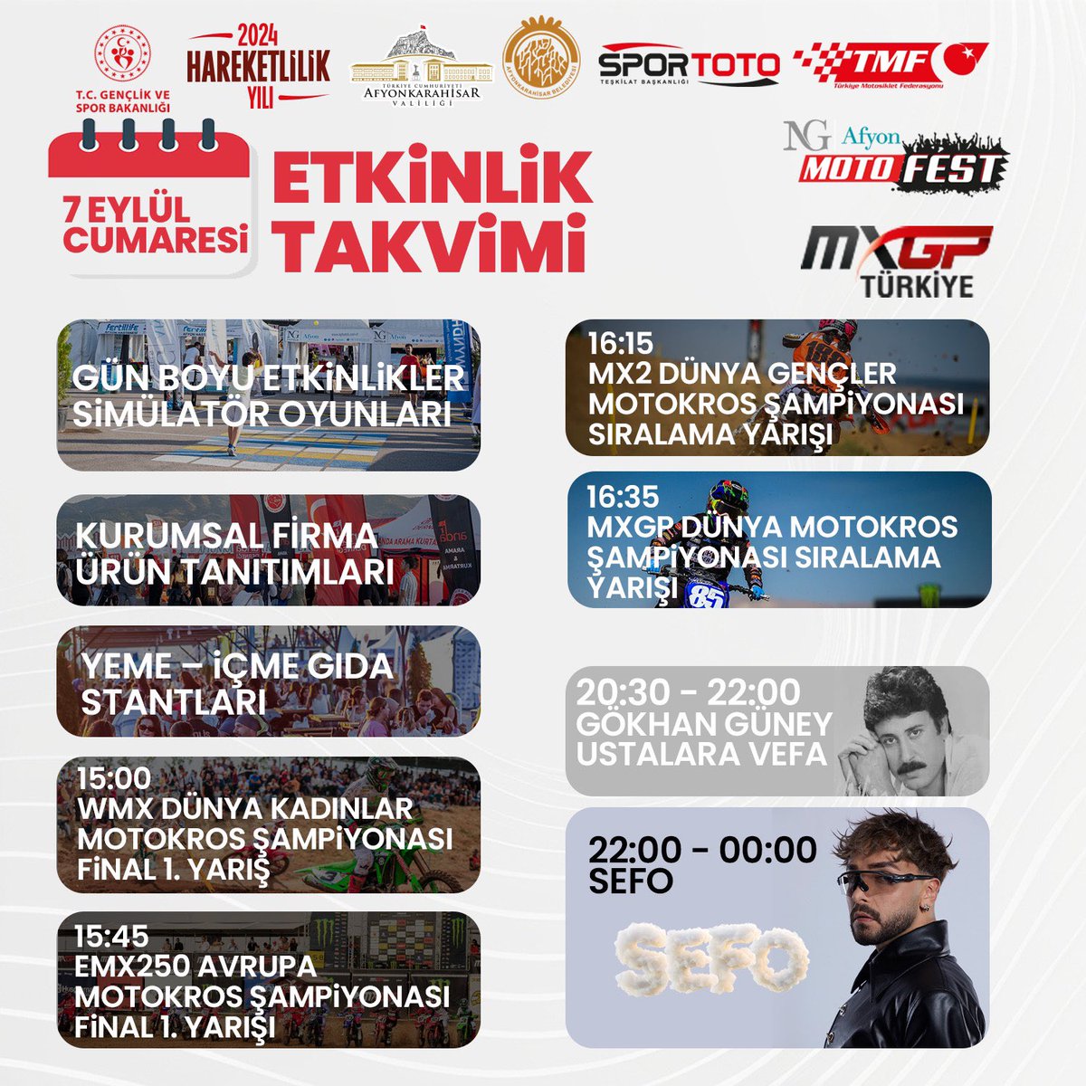 Ng Afyon Motofest Etkinlik Takvimi