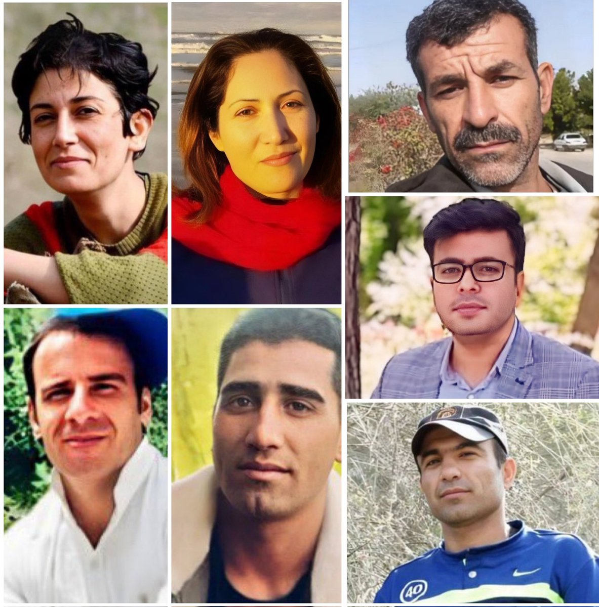 جانشان در خطر است، صدایشان باشیم

#عباس_دریس
#محمود_مهرابی
#مجاهد_کورکور
#فاضل_بهرامیان
#مهران_بهرامیان
#شریفه_محمدی
#پخشان_عزیزی