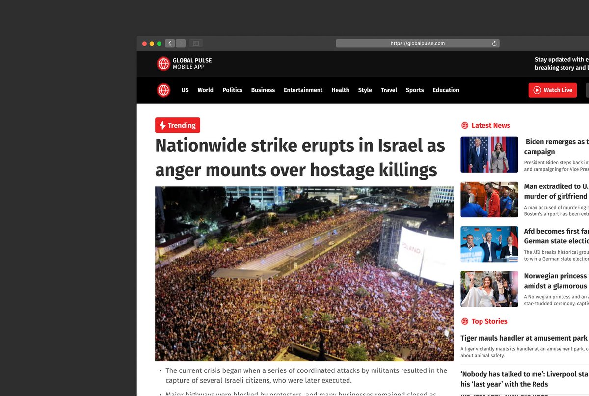 dfatewe's tweet image. Principle-Based Visual Design Challenge 🔥

DAY 1: HIERARCHY
Design the homepage of a news website focusing on focusing on creating a clear visual hierarchy that guides the users to the most important content.

Check out the result below.✨🚀

#designchallenge #designprinciple