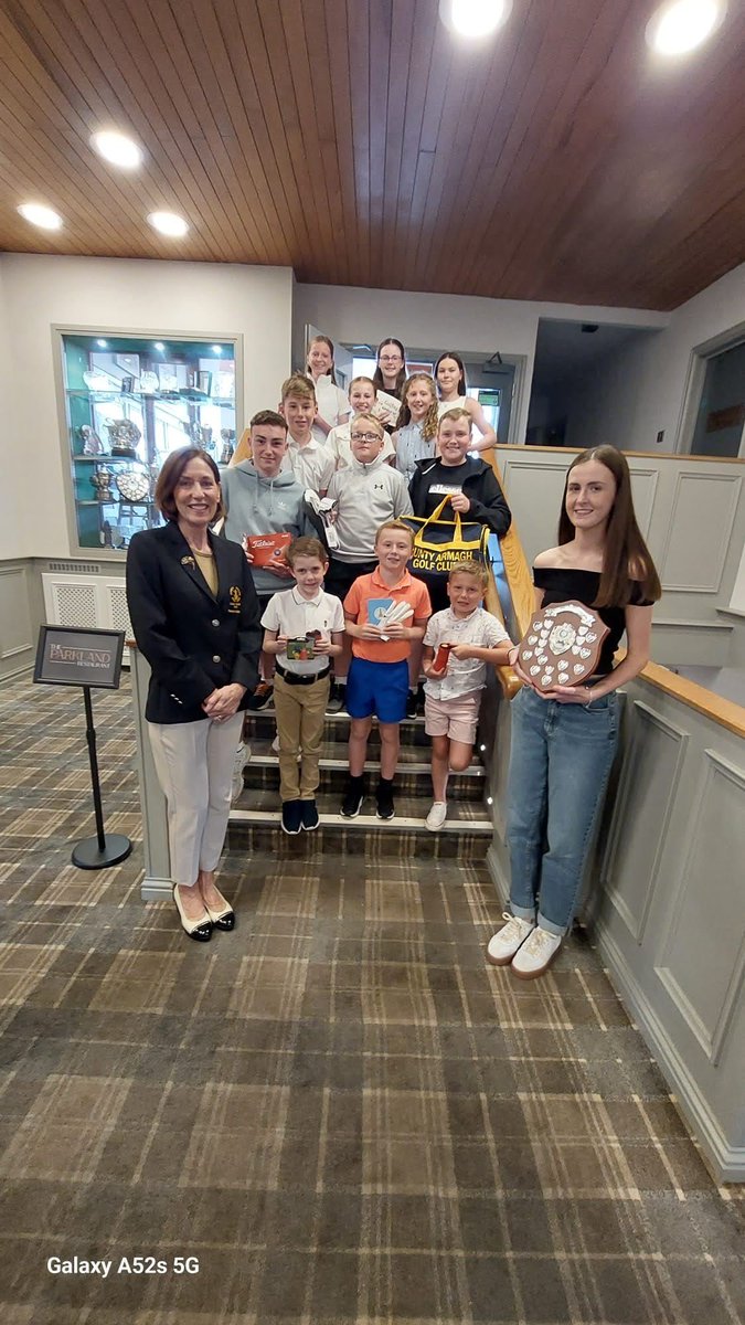 Ava Powell's Juvenile Captain's Day
1st: Seán Keenan 38pts B9
2nd: Conall O Hanlon 38pts
Most Improved: James Keenan (H'Cap 54 to 29.5)
U10s Par3 Hannagh Towers &amp; Rónán Courtney.
Boys 9h: Charlie Campbell.
Girls 9h: Eva Cavanagh.
Boys 18h: Conall Courtney.
Girls 18h: Anna Carson