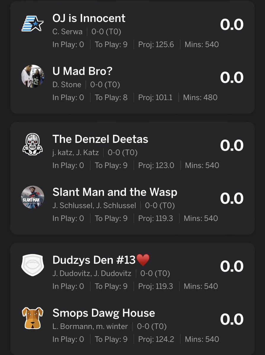 LfantasyBf's tweet photo. Week 1 has arrived! Here are the matchups…where should gameday head for week 1? https://t.co/geFaORl51Z