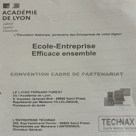 Lycee_forest's tweet image. C&apos;est avec fierté que le lycée professionnel Fernand Forest de Saint-Priest vous annonce la signature de 2  conventions de partenariat local. La première, avec la Société #Technax pour nos sections usinage de pièces mécaniques et la seconde avec la #MaisondArrêtdeLyonCorbas