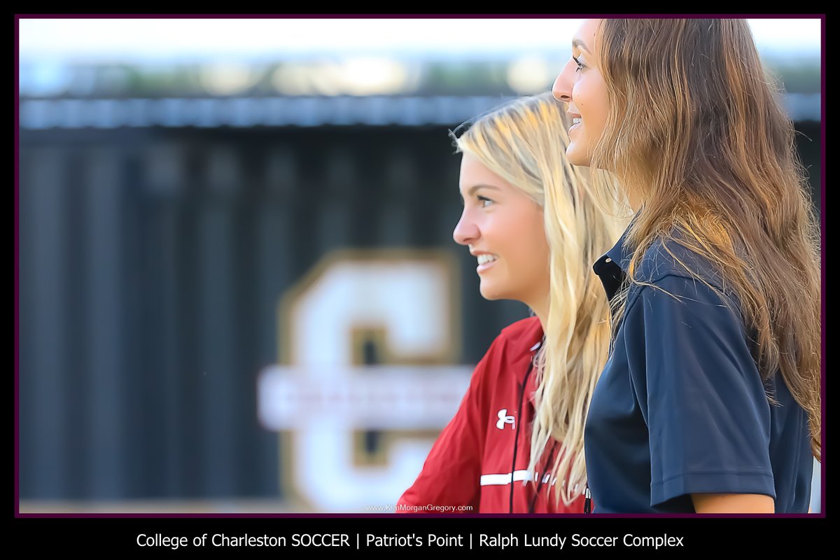 Nice visiting with these wonderful young ladies throwing @collegeofcharleston T-Shirts when the <a href="/cofcsoccer/">Charleston Soccer</a> SCORED #thecollege with <a href="/bribetakermtp/">Jim Gregory</a>