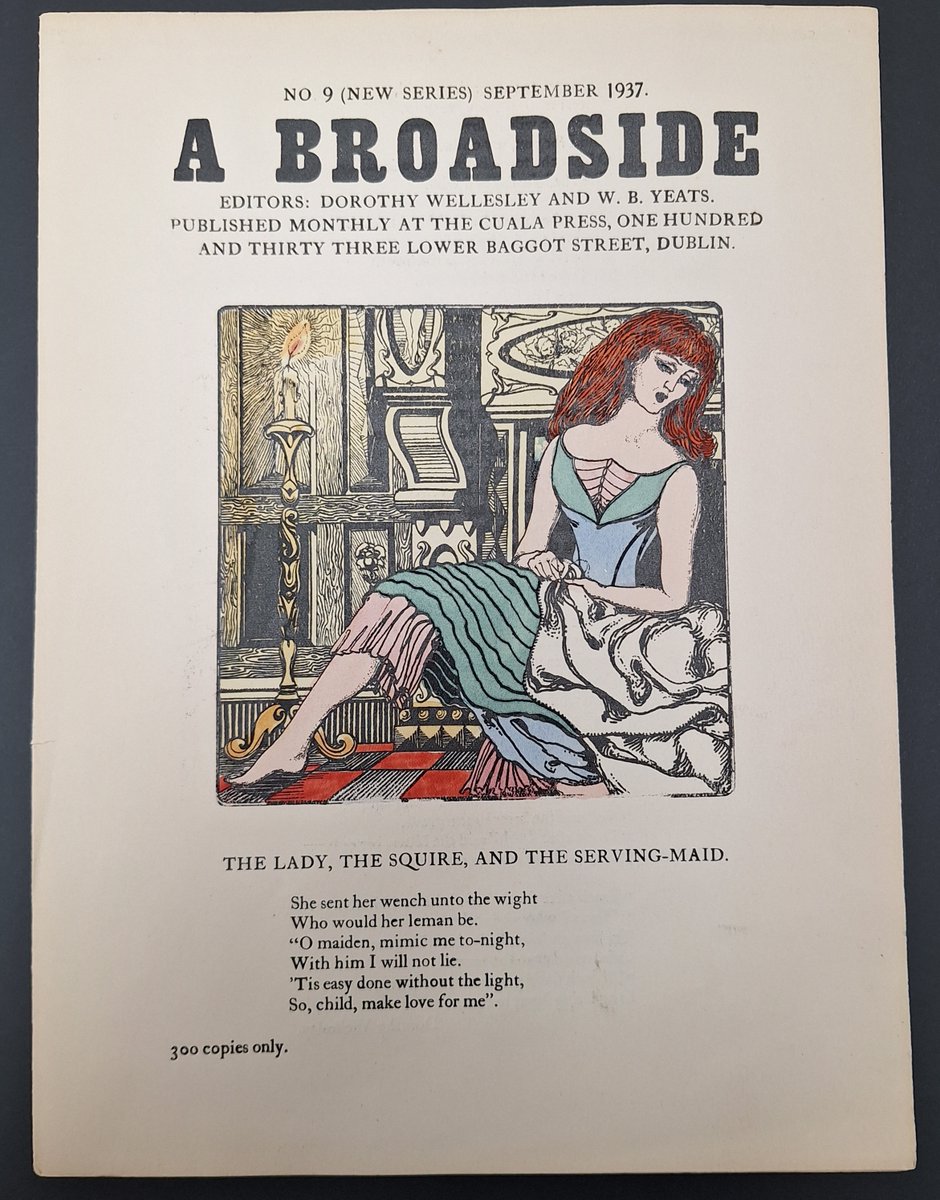 DLR_Libraries's tweet photo. Offering you all a glimpse into our archive here in #dlrLocalHistory with some beautiful items from our Cuala Press collection...
Set up in 1908 by Elizabeth Yeats, Cuala Press publicised the works of WB Yeats, Lady Gregory, and Synge, and Gogarty.
#dlrLibraries https://t.co/CJb0b1c04c