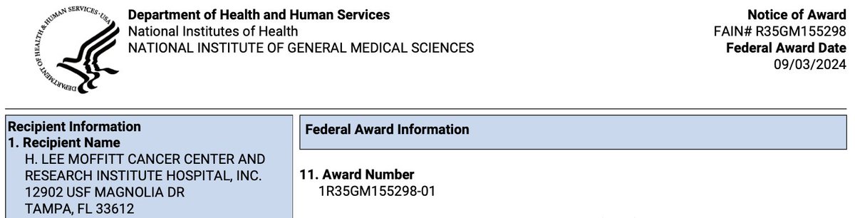 Mingxiang Teng (@mingxiangteng) on Twitter photo Super grateful to receive a MIRA R35 from @NIGMS <a href="/NIH/">NIH</a> to support our dry method development in understanding enhancer functions in diseases. We are excited to take this challenge on over the next 5+ years . <a href="/MoffittNews/">Moffitt Cancer Center</a> <a href="/MoffittResearch/">Moffitt Research</a> Super grateful to receive a MIRA R35 from @NIGMS <a href="/NIH/">NIH</a> to support our dry method development in understanding enhancer functions in diseases. We are excited to take this challenge on over the next 5+ years . <a href="/MoffittNews/">Moffitt Cancer Center</a> <a href="/MoffittResearch/">Moffitt Research</a>
