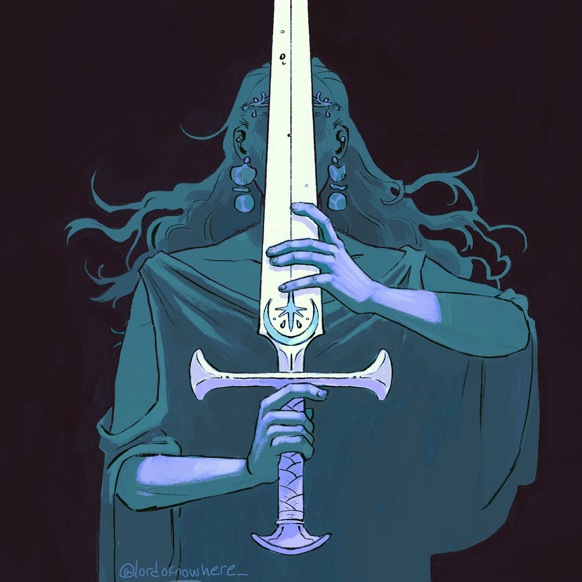 Oracle, from #swordtember last year ⚔️🔮