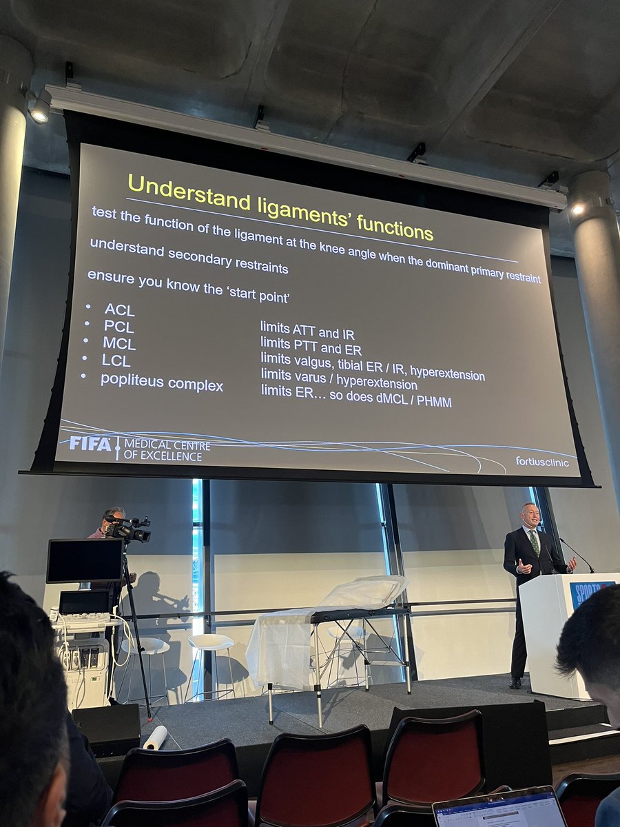 <a href="/FortiusClinicUK/">Fortius Clinic UK</a> Andy Williams on function of knee ligaments <a href="/SportsMedConf/">Sports Medicine Conference 2025</a> #SMC24