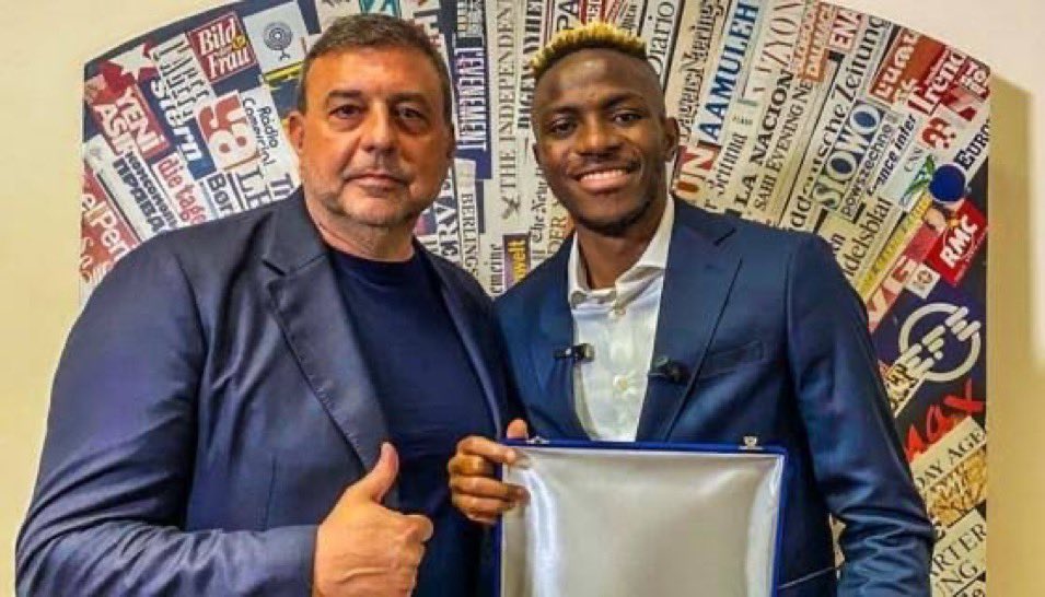 mixtasolution's tweet photo. ‼️Victor Osimhen has parted ways with his agent Roberto Calenda after failing to secure a move to either Al Ahli or Chelsea.

The Nigerian striker personally negotiated his loan move to Galatsaray with the help of his intermediary George Gardi. 

{II Mattino via TMW} https://t.co/PbGIjYSuVx