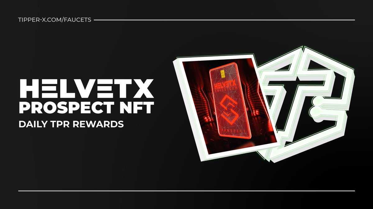 Tipperxrpl's tweet image. 🥳 The Prospect Rewards are here!

We're excited to let you know that daily rewards for all Prospect #NFT holders are now live on our Rewarding Platform.

🤝 Congratulations to all @HelvetXLabs Prospect holders for starting to earn daily passive income, paid in $TPR!

Claim your…