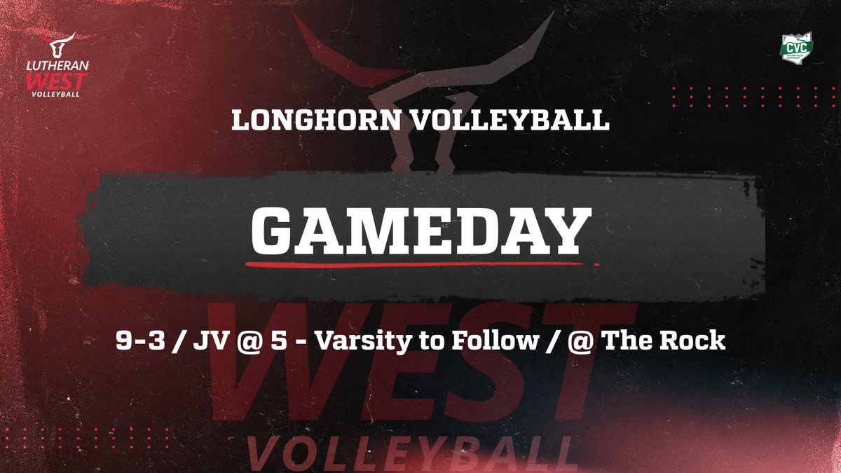 It's GAMEDAY!!!  Join us at the Rock for some Longhorn Volleyball! <a href="/LW_Athletics/">Lutheran West Athletics</a>  #GoWest