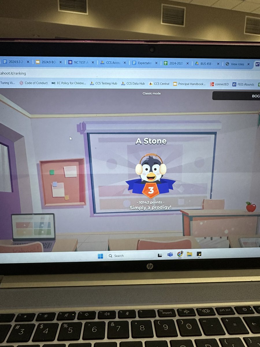 It finally happened!!!! I finally placed on the podium for our test training kahoot!!! I would like to thank <a href="/DariusBGillesp/">Darius B. Gillespie, MSA</a> for becoming a principal so I had a chance to win 😂 <a href="/ccsdna/">CCSDNA</a>