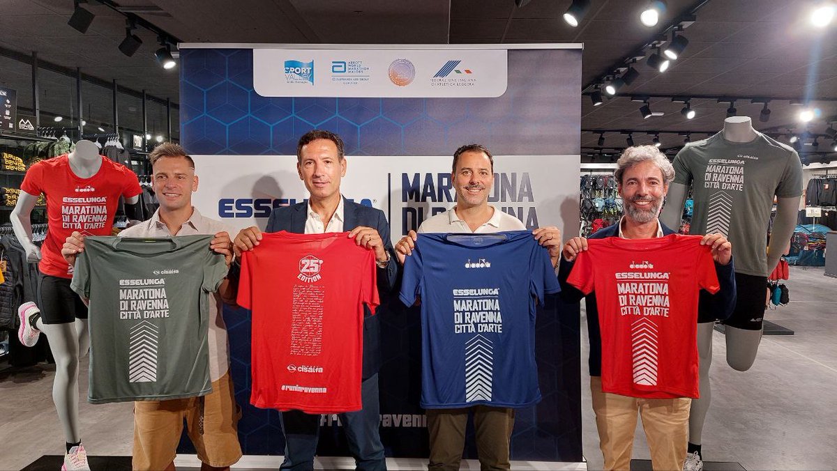 We are thrilled to announce that <a href="/cisalfa/">cisalfa_sport</a>, in partnership with Diadora and Ravenna Runners Club, will be proudly supporting the Esselunga <a href="/MaratonaRavenna/">Maratona di Ravenna Città d'Arte</a> Città d’Arte as technical sponsor.

Together, we are committed to promote well-being and personal growth!

#CisalfaUpdates