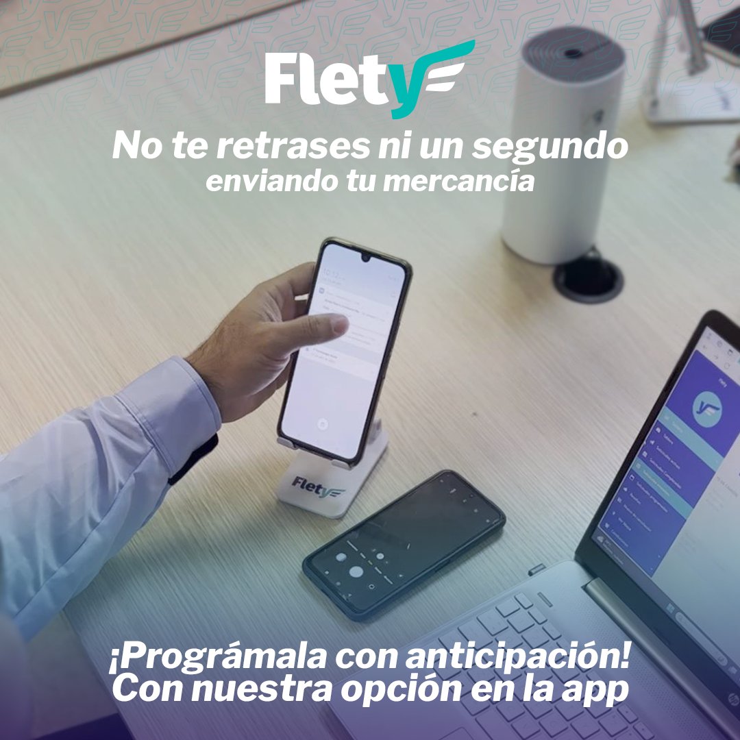fletyapp's tweet photo. Con Flety tienes la opción de programar tu envío, de esta manera tienes chance de organizarte y no perder la oportunidad de hacer llegar tu mercancía a tus tiempos, sin prisas.

Tu tienes el control.

#cargapesada #cargarefrigerada #cisterna #fletescaracas #flete #mercancia https://t.co/FPHhW2hV9L