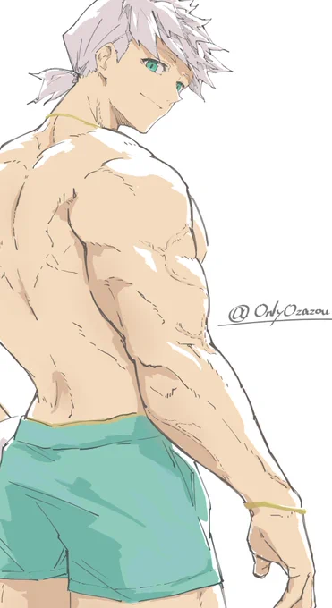 去年と今、筋肉の解像度少し上がってるね? ヒュウ! 
