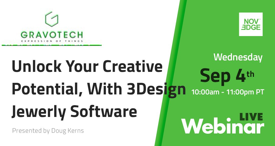 There is really no limit, with 3Design #jewelrysoftware. This week we put 3Design through the ringer. Register to the #NovedgeWebinar and see! #3Dmodeling #3Drendering #Jewelrydesign 
ow.ly/HrBJ50TaTYQ