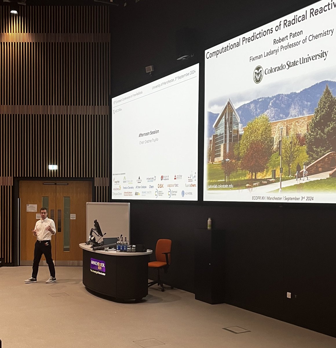 ECOFR XV - 2024 (@ecofr_xv_2024) on Twitter photo Robert Paton (<a href="/bobbypaton/">Robert Paton</a>) discusses how to predict the reactivity and selectivity of radicals using computational methods #ECOFRxv Robert Paton (<a href="/bobbypaton/">Robert Paton</a>) discusses how to predict the reactivity and selectivity of radicals using computational methods #ECOFRxv