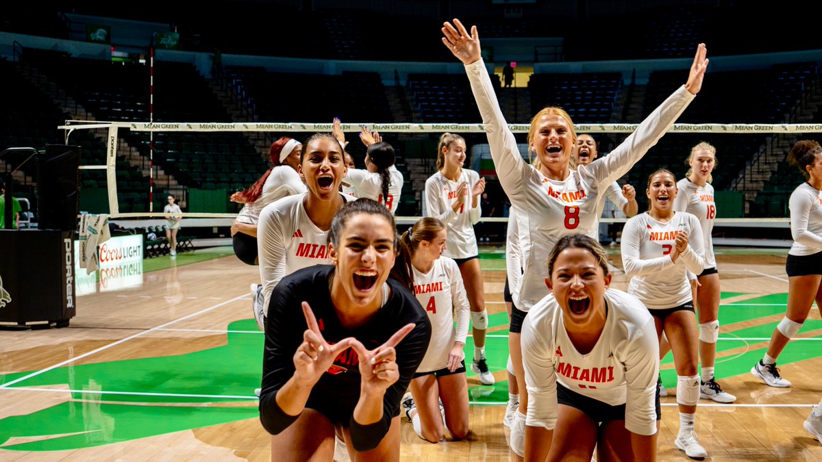 Miami Hurricanes (@miamihurricanes) on Twitter photo The U stays winning ๐
A perfect Labor Day weekend sweep for <a href="/CanesFootball/">Miami Hurricanes Football</a>, <a href="/CanesFutbol/">Miami Hurricanes Soccer</a>, <a href="/CanesTrack/">Miami Hurricanes Track & Field/Cross Country</a> & <a href="/CanesVB/">Miami Hurricanes Volleyball</a>! The U stays winning ๐
A perfect Labor Day weekend sweep for <a href="/CanesFootball/">Miami Hurricanes Football</a>, <a href="/CanesFutbol/">Miami Hurricanes Soccer</a>, <a href="/CanesTrack/">Miami Hurricanes Track & Field/Cross Country</a> & <a href="/CanesVB/">Miami Hurricanes Volleyball</a>!