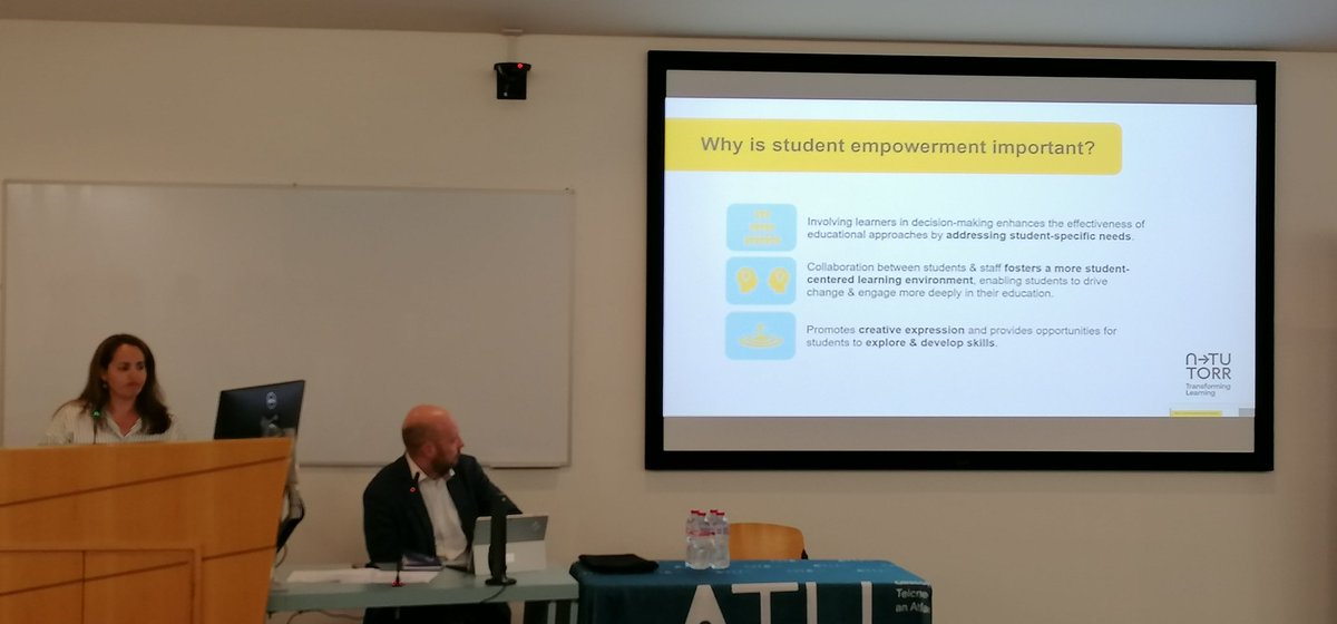Sarah Carroll (@sarahlrcarroll) on Twitter photo Great to be at <a href="/ATU_GalwayCity/">ATU Galway City</a> #DigitalEd24 conference, where <a href="/ntutorr/">N-TUTORR</a> student empowerment coordinator <a href="/jessicacduffy/">Jessica Clark Duffy</a> is explaining why #StudentEmpowerment is important:
⏩ Address student needs
⏩ Foster student-centred environment
⏩ Promote creative expression
#NextGenEU Great to be at <a href="/ATU_GalwayCity/">ATU Galway City</a> #DigitalEd24 conference, where <a href="/ntutorr/">N-TUTORR</a> student empowerment coordinator <a href="/jessicacduffy/">Jessica Clark Duffy</a> is explaining why #StudentEmpowerment is important:
⏩ Address student needs
⏩ Foster student-centred environment
⏩ Promote creative expression
#NextGenEU