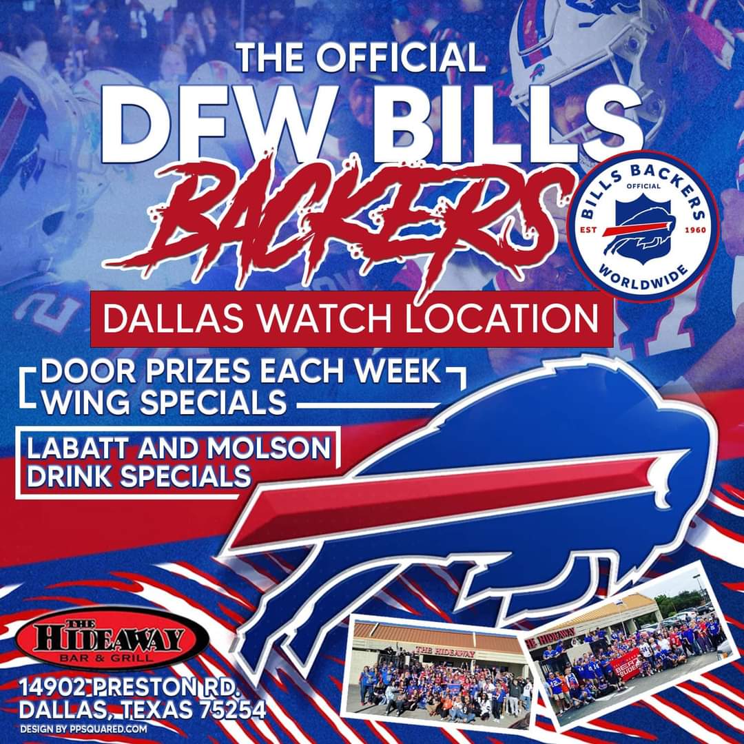 #billsmafia
<a href="/buffalobills/">Buffalo Bills</a>
#billsbackers

Find us on FB: DFW Bills Backers
And IG: DFWBillsBackersDallas