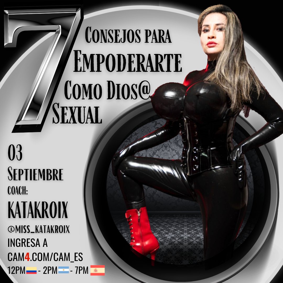 Lila_c4's tweet photo. 🔴Hola amores sabrosos, hoy nos espera una clase fantástica en la que exploraremos nuestros dones como Dioses sexys del amor😍
Completamente *GRATIS*
Coach: @katakroix
Tema: 7 consejos para empoderarte como dios@ sexual
Hora: 12pm🇨🇴- 2pm🇦🇷- 7pm🇪🇸
Lugar: https://t.co/CqOWd3aooa https://t.co/VWLjMovarD