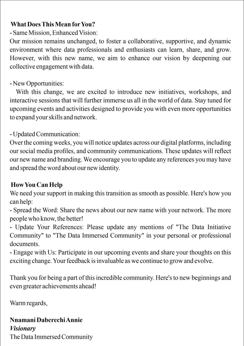 TDataImmersed's tweet photo. 𝐂𝐎𝐌𝐌𝐔𝐍𝐈𝐓𝐘 𝐒𝐓𝐀𝐓𝐄𝐌𝐄𝐍𝐓‼️‼️
SUBJECT: EXCITING CHANGE!

PLEASE READ‼️ https://t.co/nZZo27HDeh