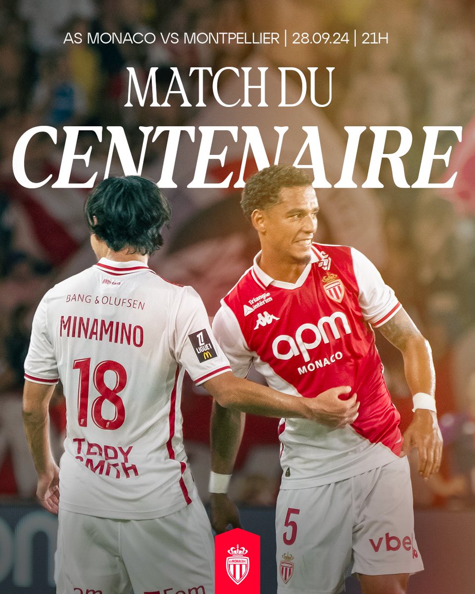 Nouvelle date à cocher dans votre calendrier ✅📅

Le match du Centenaire, face à Montpellier, programmé le samedi 28 septembre à 21h !

Vos places 👉 bit.ly/ASMMHSC-tickets